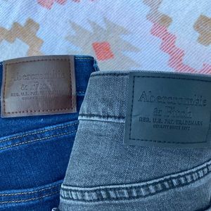 Two pairs Abercrombie Men’s jeans - 32 x 30. Athletic Skinny & Slim Taper